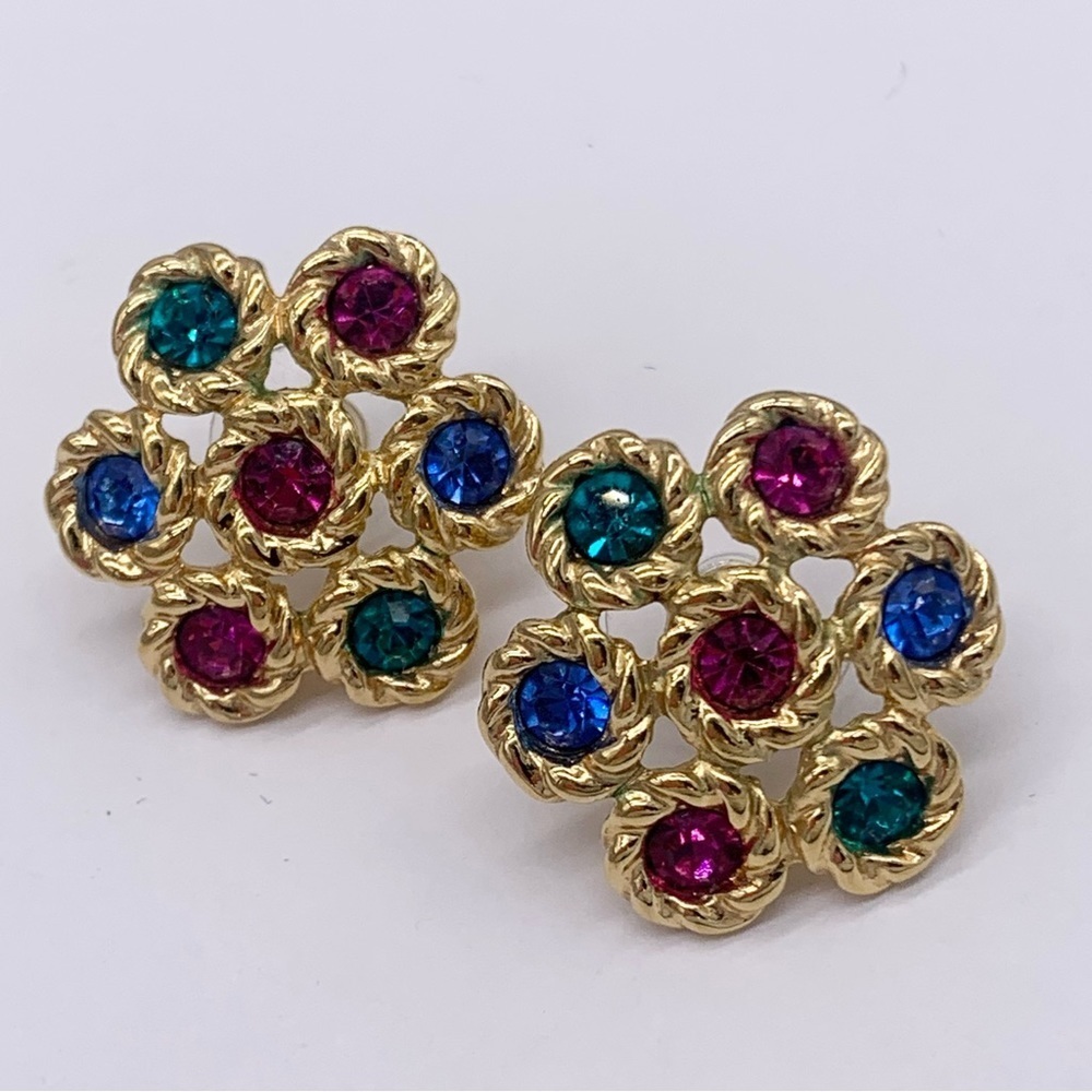 Swarovski Crystal Multi-Colored Earrings